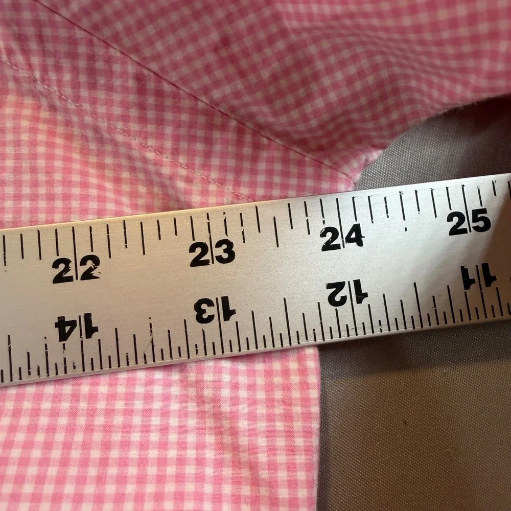 Polo Ralph Lauren Shirt Mens XL Pink Gingham Cotton Button Down Long Sleeve